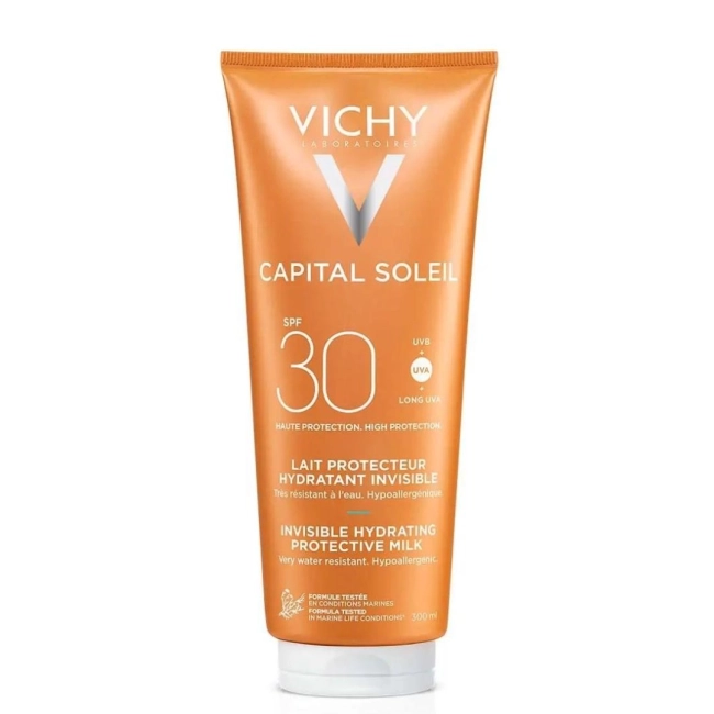 Vichy Capital Soleil Слънцезащитно мляко за лице и тяло SPF30 300 мл