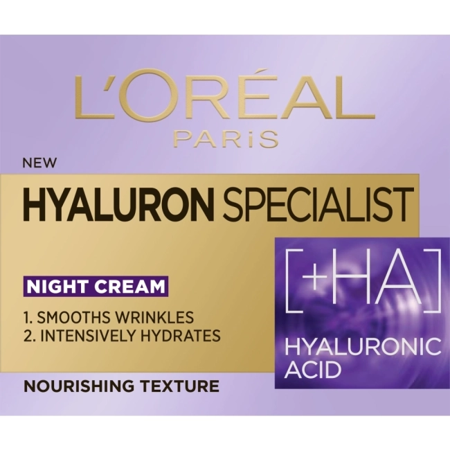 Loreal Hyaluron Specialist Нощен крем с хиалуронова киселина 50 мл