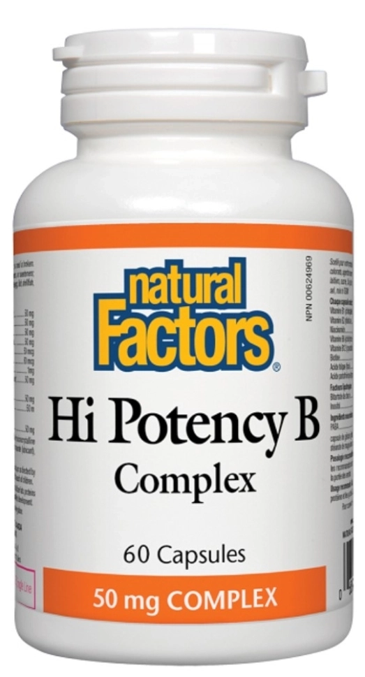 Natural Factors Hi Potency В Complex/ Hi Potency В комплекс х 60 капсули