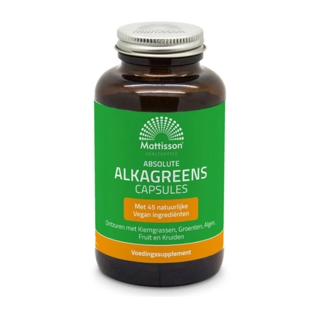 Mattisson Healthstyle Алкален баланс - АлкаГрийнс - Absolute AlkaGreens, 180 капсули