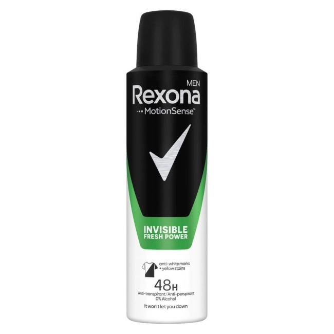 Rexona Men Invisible Fresh Power Део спрей против изпотяване за мъже 150 мл