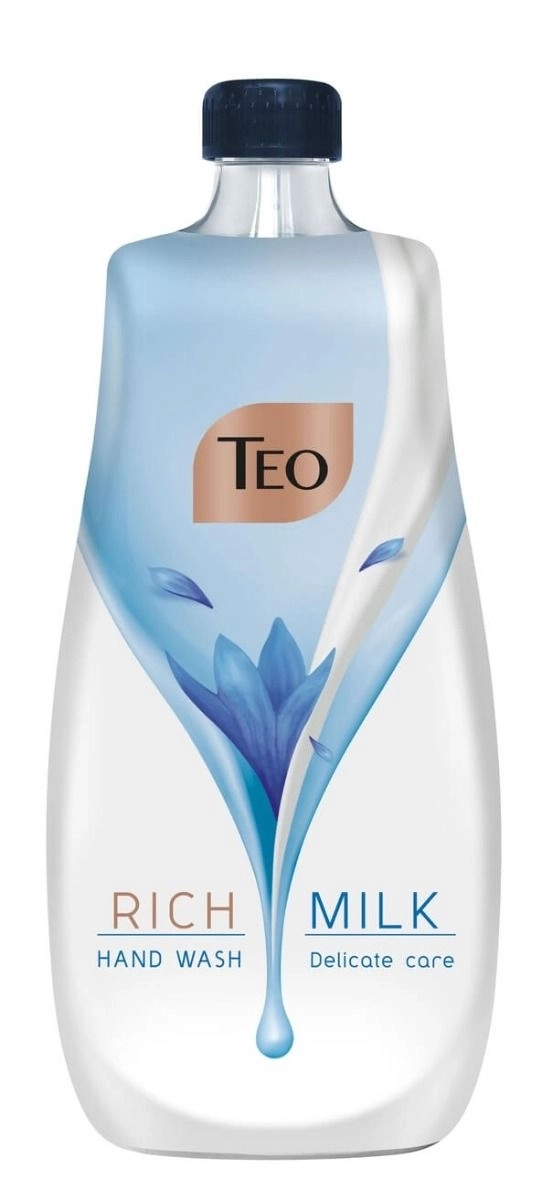 Teo Rich Milk Delicate Care Хидратиращ течен сапун с глицерин - пълнител 800 мл