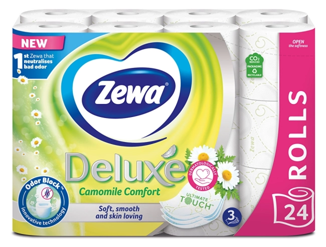 Zewa Deluxe Camomile Тоалетна хартия 24 ролки