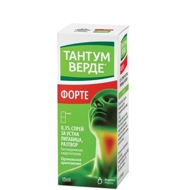 Angelini Pharma Тантум Верде Спрей Форте за устна лигавица х15 мл 