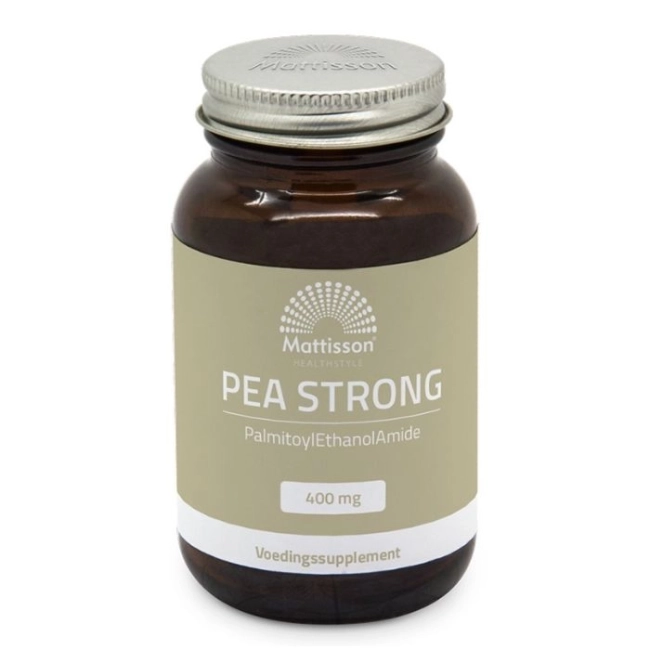 Mattisson Healthstyle Срещу болка и възпаление - ПЕА (палмитоилетаноламид) - PEA Strong, 400 mg х 90 капсули