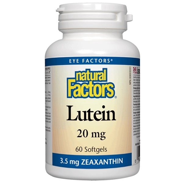 Natural Factors Lutein / Лутеин 20 mg х 60 капсули
