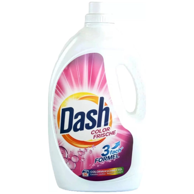 Dash 2 in 1 Color Универсален течен перилен препарат за цветно пране 50 пранета