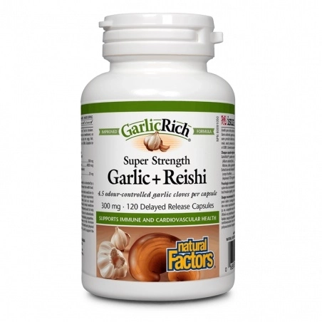 GarlicRich® Super Strength Garlic+Reishi / Чесън + Рейши x 120 капсули