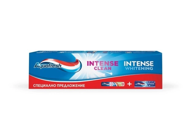 AQUAFRESH INTENSE CLEAN Паста за зъби, 75 мл + Четка за зъби