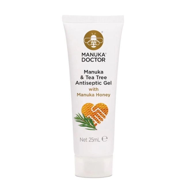 Manuka Doctor Manuka & Tea Tree Antiseptic Gel with Manuka Honey / Антисeптичен гел с мед от манука и чаено дърво, 25 ml