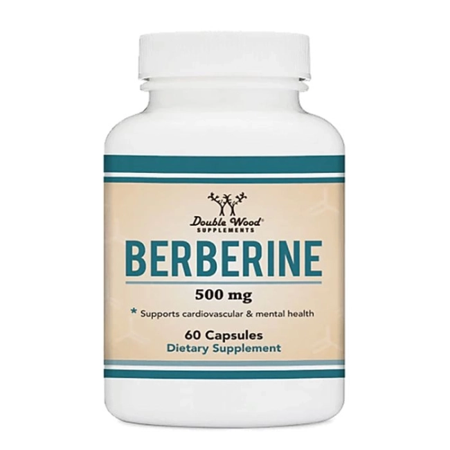 Double Wood Berberine - Берберин (контрол на кръвната захар и холестерола), 60 капсули