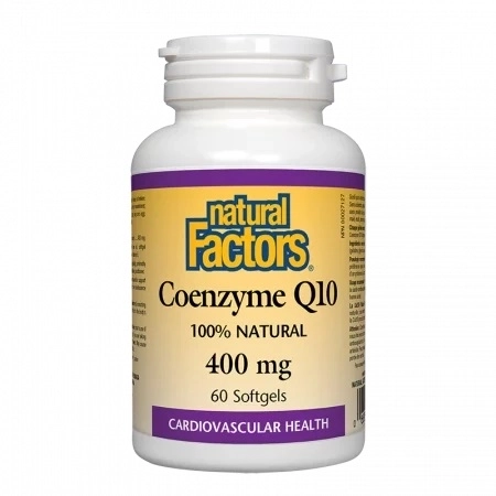 Natural Factors Coenzyme Q10 / Коензим Q10 400 mg х 60 софтгел капсули