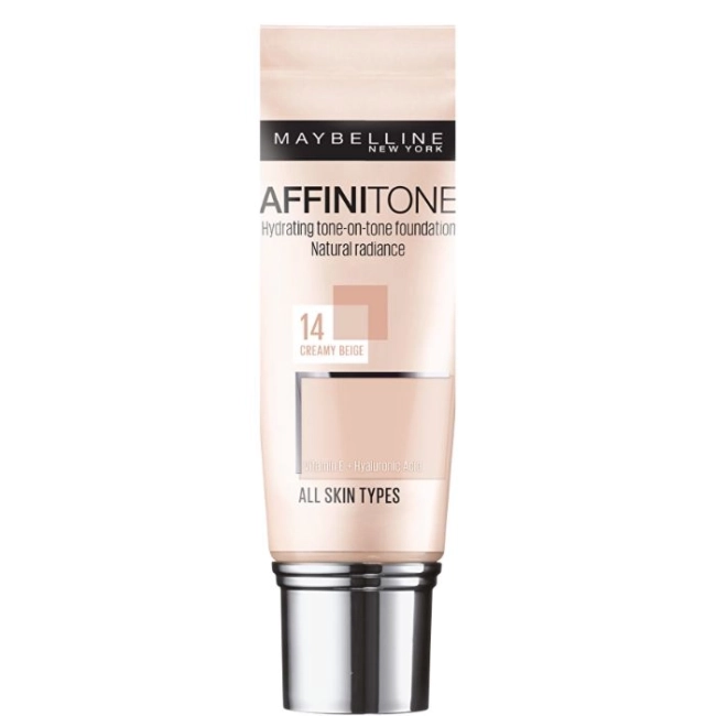 MAYBELLINE NEW YORK AFFINITONE Фон дьо тен 14 CREAMY BEIGE, 30 мл.