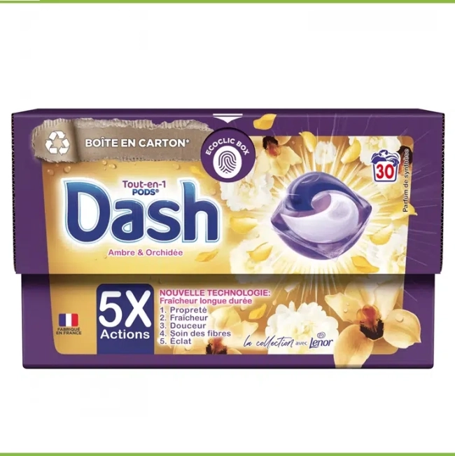 Dash All in 1 Amber & Orchid Капсули за пране 30 броя