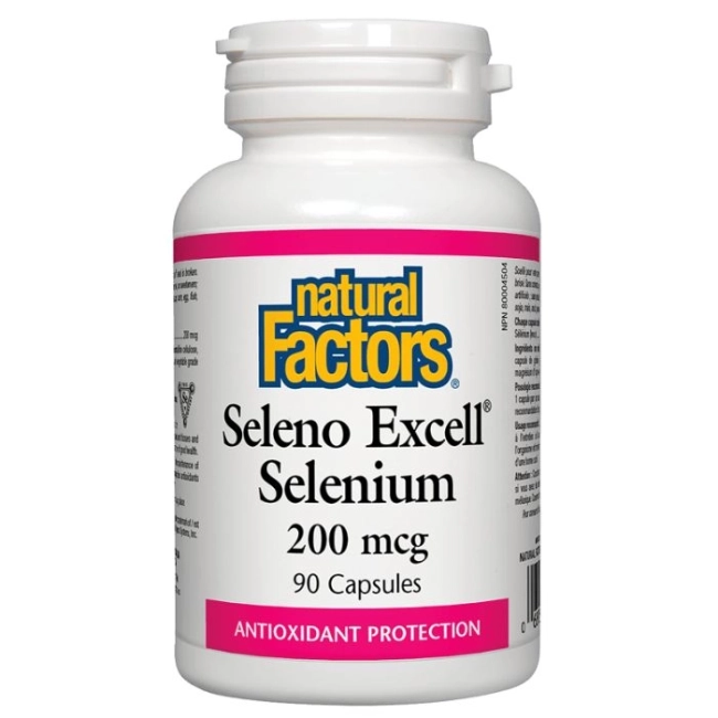Natural Factors Seleno Excell Selenium/ Селен 200 µg, 90 капсули
