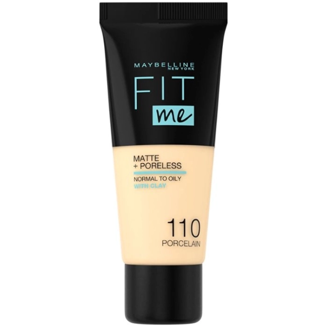 MAYBELLINE NEW YORK FIT ME MATTE Фон дьо тен 110 PORCELAIN, 30 мл.