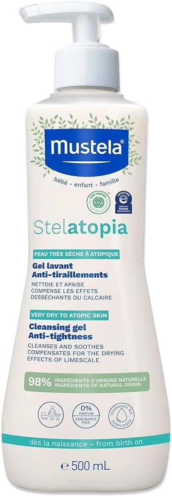 Mustela Stelatopia Душ-гел за атопична кожа 500 мл