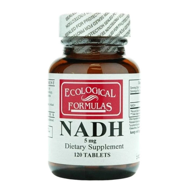 Ecological Formulas Никотинамид Аденин Динкулеотид - NADH - Клетъчно здраве, антиейджинг, 120 таблетки
