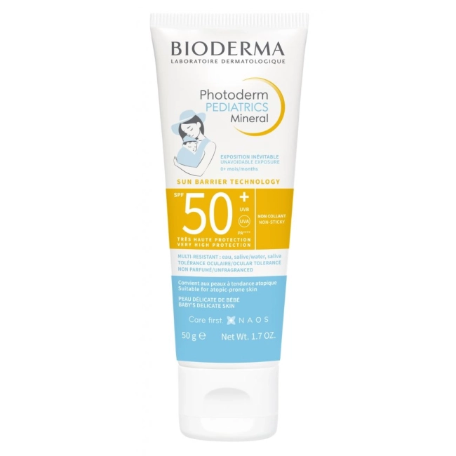 Photoderm PEDIATRICS Mineral SPF50+ Минерална слънцезащита за бебешката кожа 50 гр