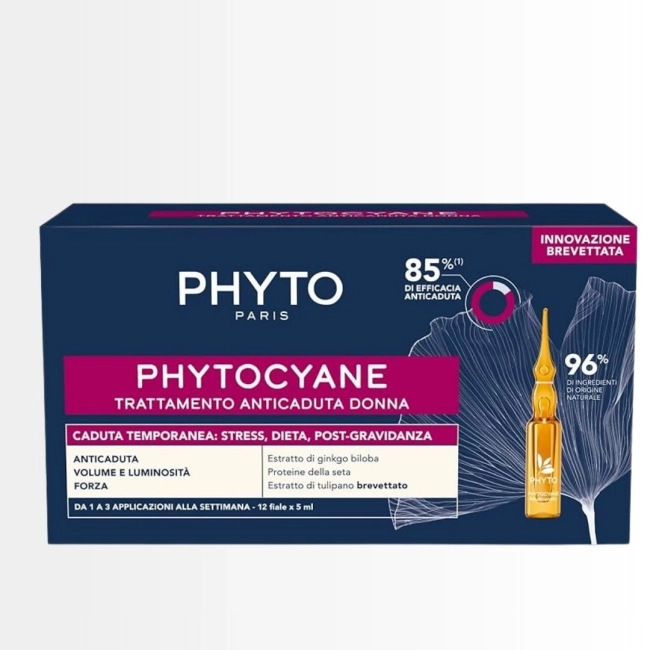 Phyto Promo Phytocyane Anti-Hair Loss Treatment for Women for Reactional Hair Loss 12ampx5ml