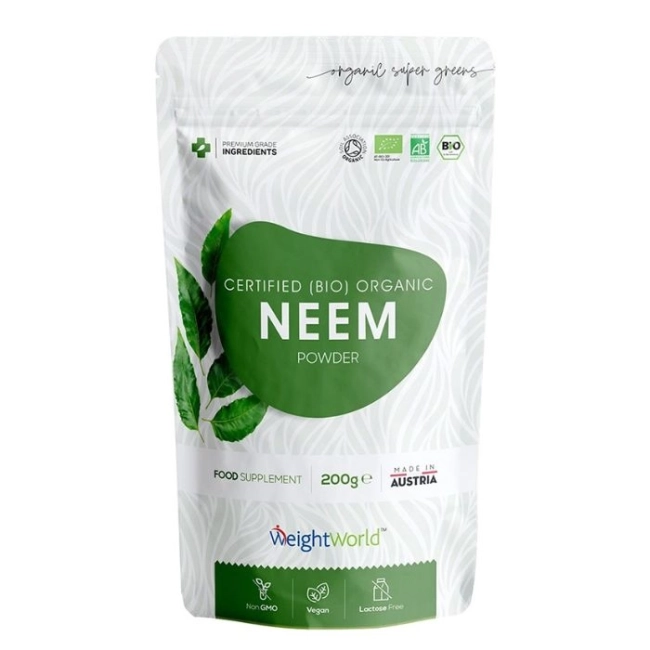 WeightWorld Красива коса и кожа - Нийм (лист) Organic, прах 200 g