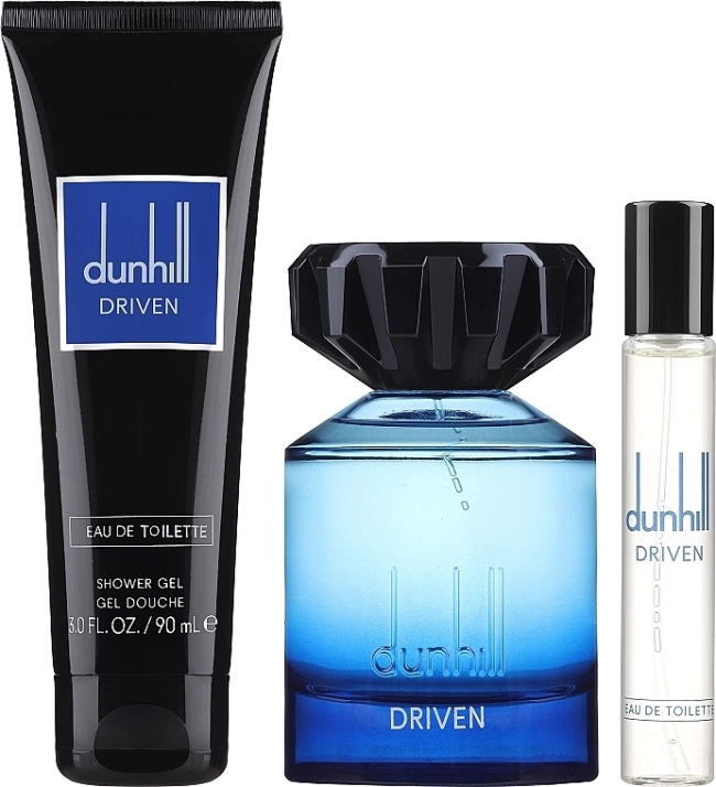 Dunhill Driven /blue/ Комплект за Мъже - EdT 100 ml + Душ гел 90 ml + EdT 15 ml /2021
