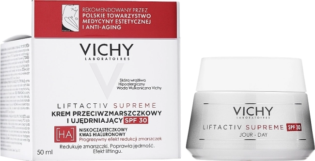 Vichy Liftactiv Supreme H.A. Интензивен дневен крем за лице против бръчки със стягащ ефект SPF30 50 мл