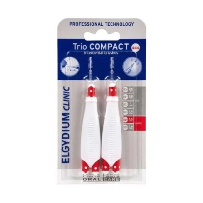 Elgydium Clinic Trio Compact 444 Интердентални четки за широки междузъбни пространства 6 бр.