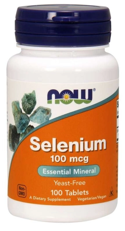  NOW Selenium 100 mcg 100 таблетки 