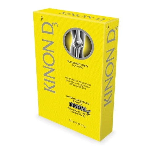Kinon D3 с Витамин К и витамин D за кости 30 таблетки   Valentis