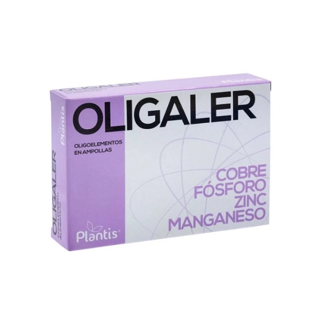 Artesania Agricola Oligaler Oligoelementos - Мед, фосфор, цинк, манган / При алергии, 20 ампули за пиене