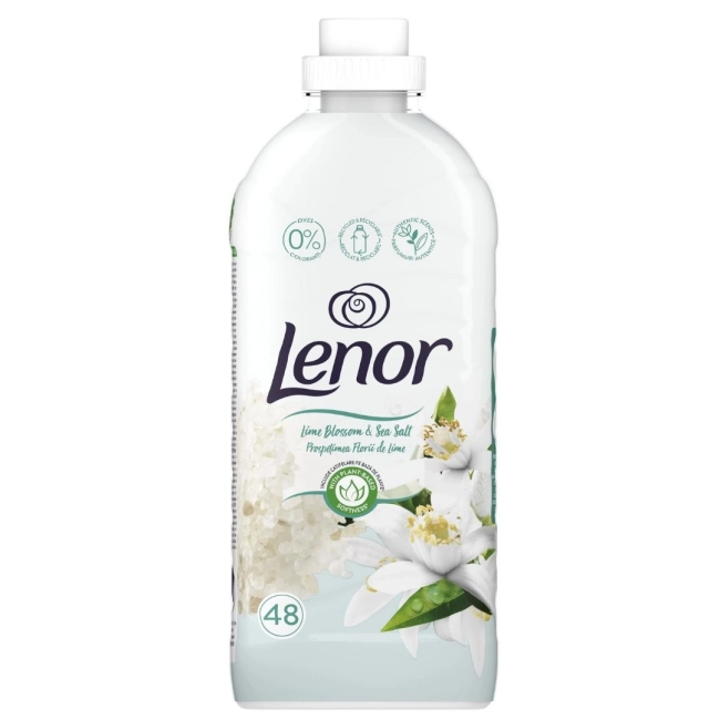 Lenor Limeblossom & Sea Salt Омекотител 1.2 л, 48 пранета