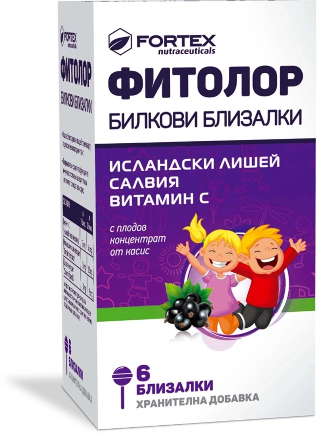 Fortex Фитолор билкови близалки 6 броя