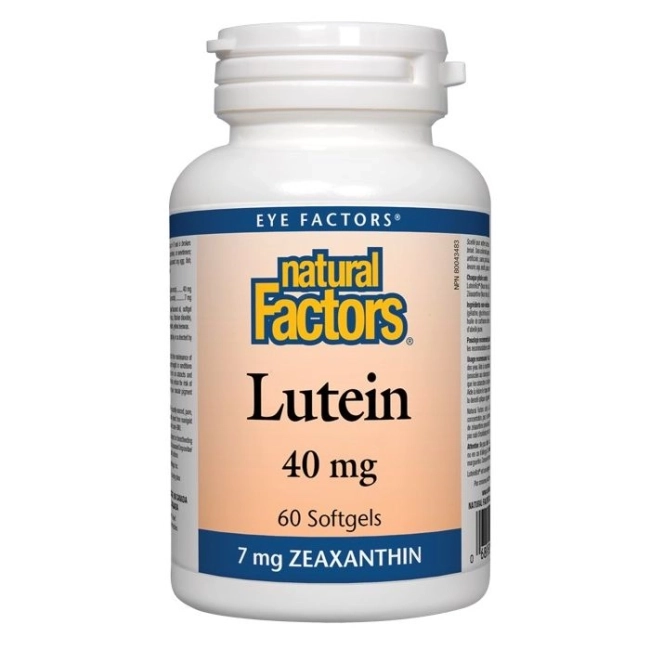 Natural Factors Lutein/ Лутеин 40 mg + Зеаксантин х 60 софтгел капсули