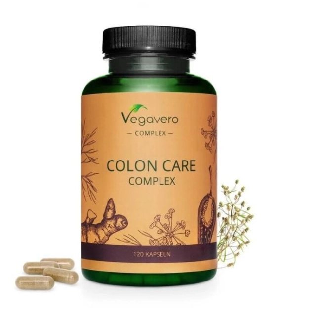 Vegavero Colon Care Complex / Детокс на дебелото черво, 120 капсули, 100% Vegan