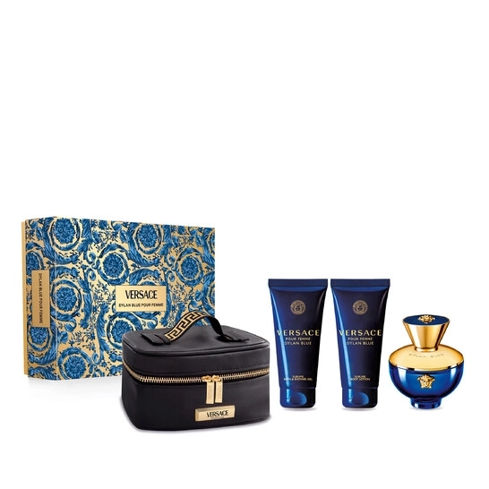Versace Dylan Blue EdP 100 ml + Лосион за тяло 100 ml + Душ гел 100 ml + чанта