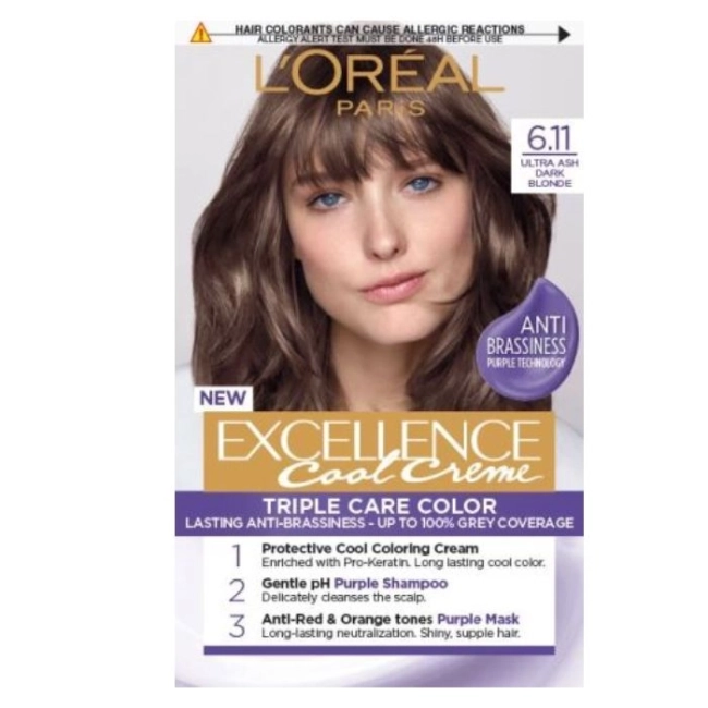 EXCELLENCE COOL CREME 6.11 ULTRA ASH DARK BLONDE Боя за коса