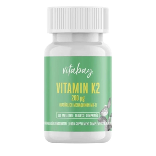 Vitabay Сърдечно-съдова система - Витамин К2 200 µg, 120 таблетки