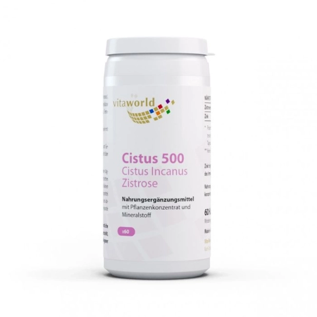 Vita World Cistus / Цистус 500 mg, 60 капсули
