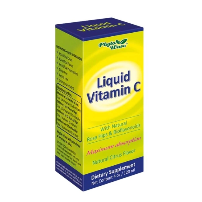 Phyto Wave Vitamin C Liquid/ Витамин С + Биофлавоноиди и Шипка x 120 ml/ 96 дози