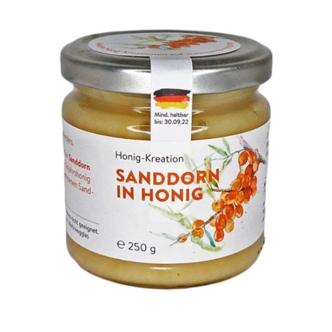 Hanse Honig Пчелен цветен мед с облепиха/ морски зърнастец (Германия), 250 g
