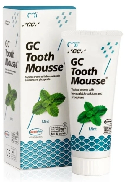 GC Tooth Mousse Реминализиращ Дентален Крем с Вкус на Мента 35 мл