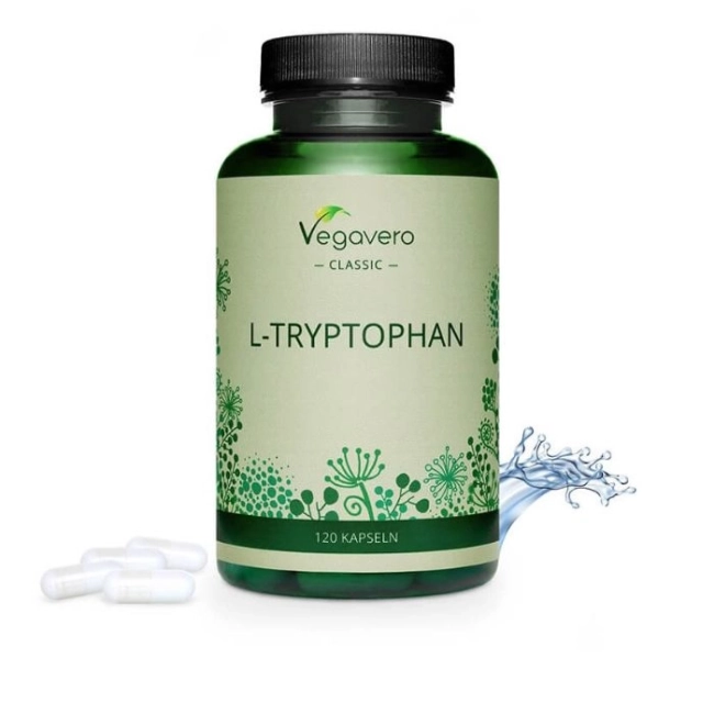 Vegavero L-Tryptophan - Л-Триптофан, 120 капсули