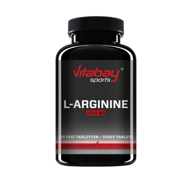 Vitabay Sport L-Arginin - Л-Аргинин 1000 mg, 60 таблетки