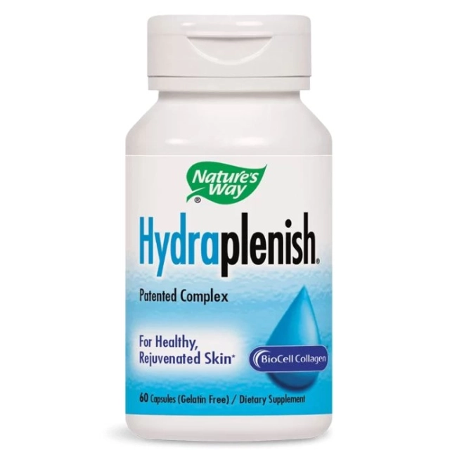 Nature’s Way Колаген с хиалуронова киселина Hydraplenish® - Красива кожа и здрави стави, 500 mg, 60 капсули