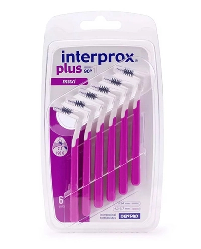 INTERPROX Интердентални четки за зъби PLUS 2G Maxi 6 бр. блистер Dentaid