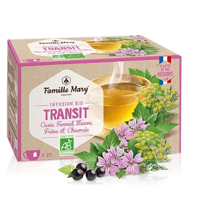 Famille Mary Infusion bio transit / Чай за добра чревна перисталтика, 20 филтърни пакетчета