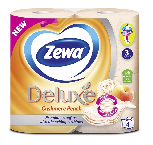 Zewa Тоалетна хартия Deluxe Peach 4 ролки