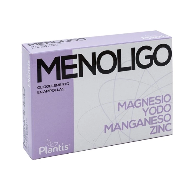 Artesania Agricola Menoligo Oligoelementos Магнезий, йод, манган, цинк / При менопауза, 20 ампули за пиене