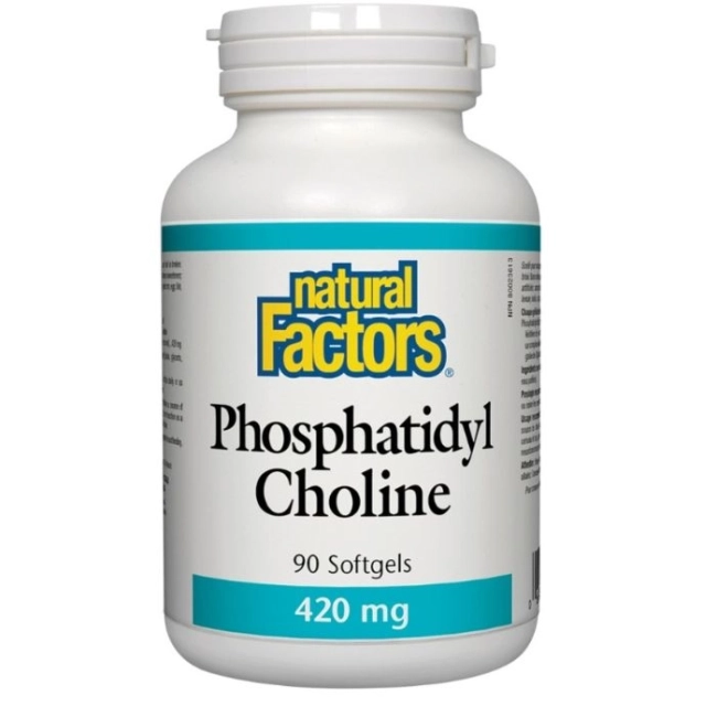 Natural Factors Phosphatidyl Choline/ Фосфатидил Холин 420 mg х 90 софтгел капсули